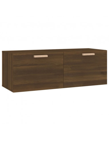 Mobile Pensile Rovere Marrone 100x36,5x35 cm Legno Multistrato