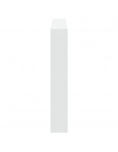 Testiera con Contenitore a LED Bianca 160x17x102 cm 2