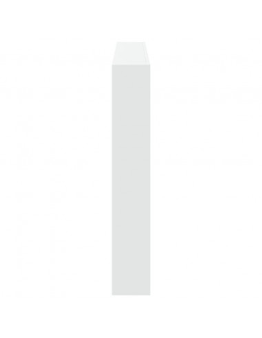 Testiera con Contenitore a LED Bianca 160x17x102 cm