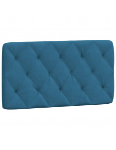 Cuscino Testiera Blu 100 cm in Velluto 2