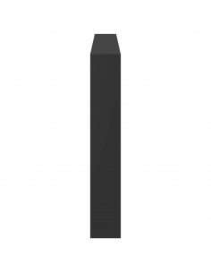 Testiera con Contenitore a LED Nera 180x17x102 cm 2