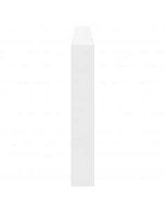 Testiera con Contenitore a LED Bianca 220x17x102 cm 2