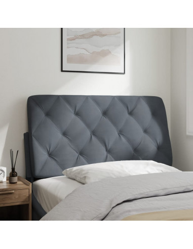 Cuscino Testiera Grigio Scuro 100 cm in Velluto