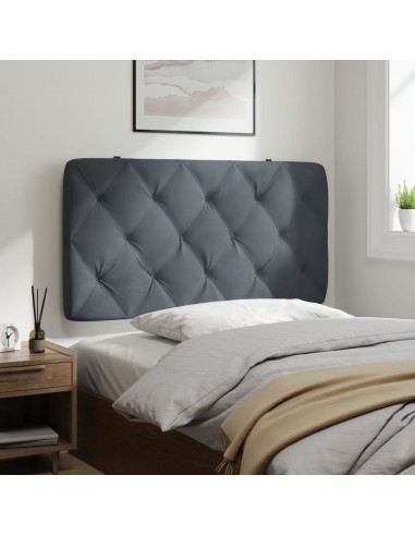 Cuscino Testiera Grigio Scuro 100 cm in Velluto