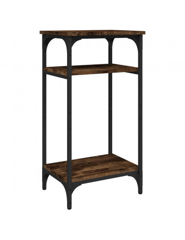 Tavolino Rovere Fumo 40x30x75 cm in Legno Multistrato