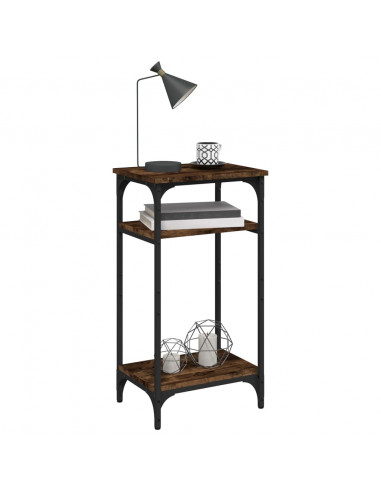 Tavolino Rovere Fumo 40x30x75 cm in Legno Multistrato