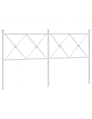 Testiera in Metallo Bianco 150 cm