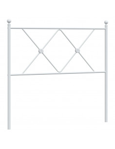 Testiera in Metallo Bianco 90 cm 2