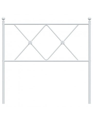 Testiera in Metallo Bianco 90 cm