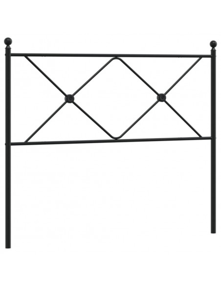 Testiera in Metallo Nero 100 cm