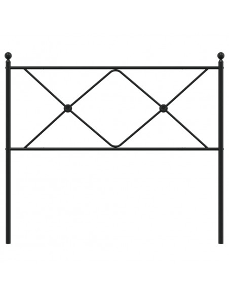 Testiera in Metallo Nero 100 cm