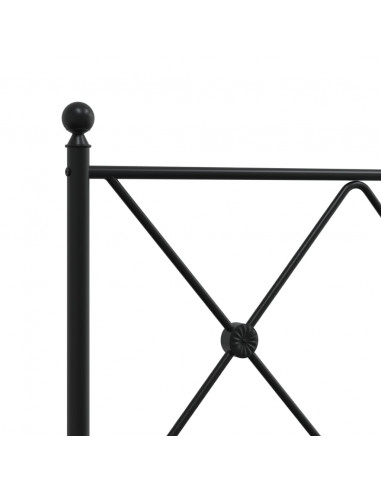 Testiera in Metallo Nero 100 cm