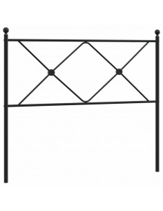 Testiera in Metallo Nero 107 cm 2