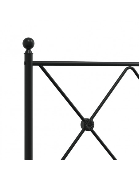 Testiera in Metallo Nero 107 cm
