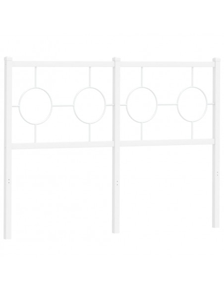 Testiera in Metallo Bianco 120 cm
