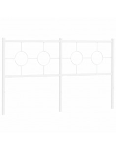 Testiera in Metallo Bianco 160 cm 2