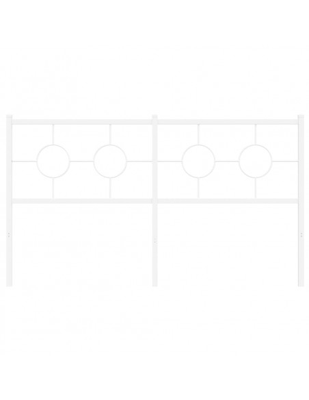 Testiera in Metallo Bianco 160 cm
