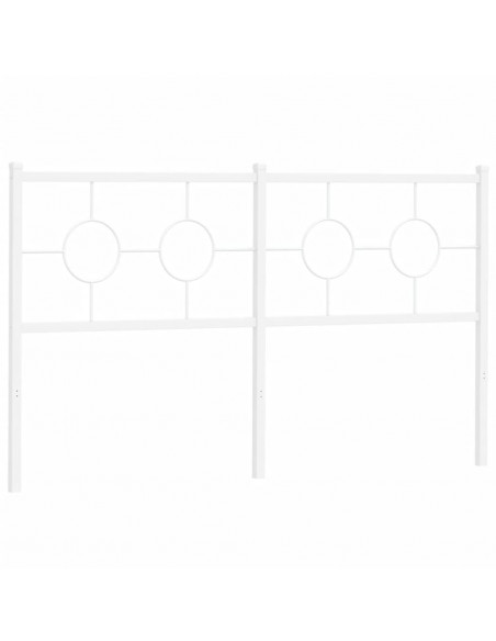 Testiera in Metallo Bianco 160 cm