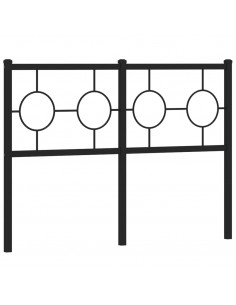 Testiera in Metallo Nero 120 cm 2