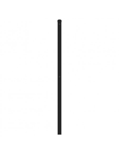 Testiera in Metallo Nero 120 cm