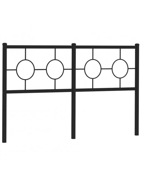 Testiera in Metallo Nero 150 cm