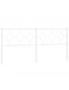 Testiera in Metallo Bianco 193 cm 2