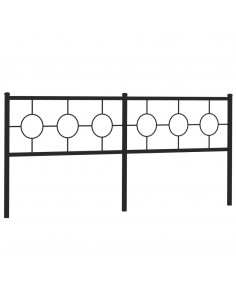 Testiera in Metallo Nero 193 cm 2