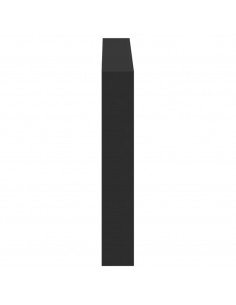 Testiera con Contenitore a LED Nera 120x17x102 cm 2