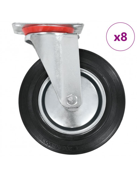 Ruote Girevoli 8 pz 200 mm