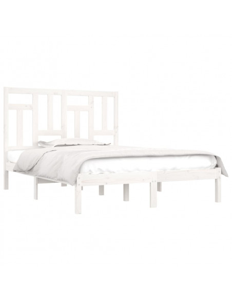 Giroletto Bianco in Legno Massello 120x190 cm Small Double