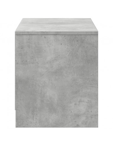 Mobile Porta TV con LED Grigio Cemento 97x34x40 cm Truciolato