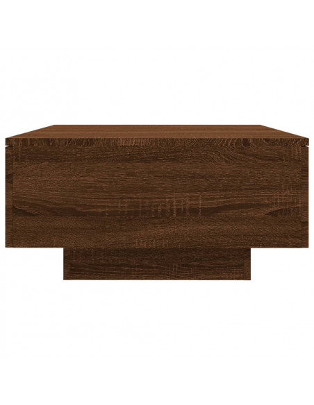 Tavolino Salotto Rovere Marrone 90x60x31 cm Legno Multistrato