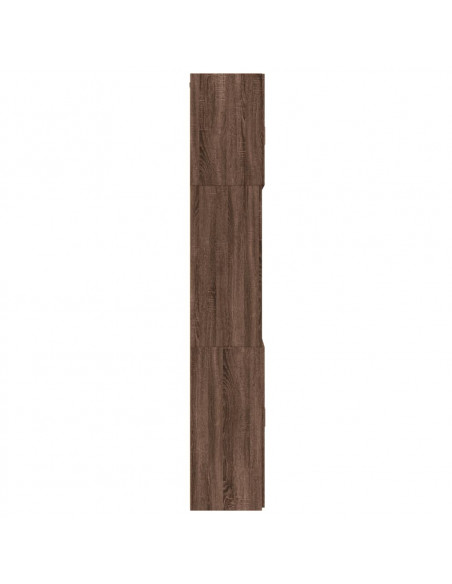 Credenza Rovere Marrone 80x42,5x249 cm in Legno Multistrato