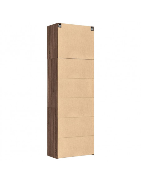 Credenza Rovere Marrone 80x42,5x249 cm in Legno Multistrato