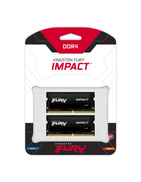 Kingston Technology FURY 64GB 3200MT/s DDR4 CL20 SODIMM (Kit of 2) Impact