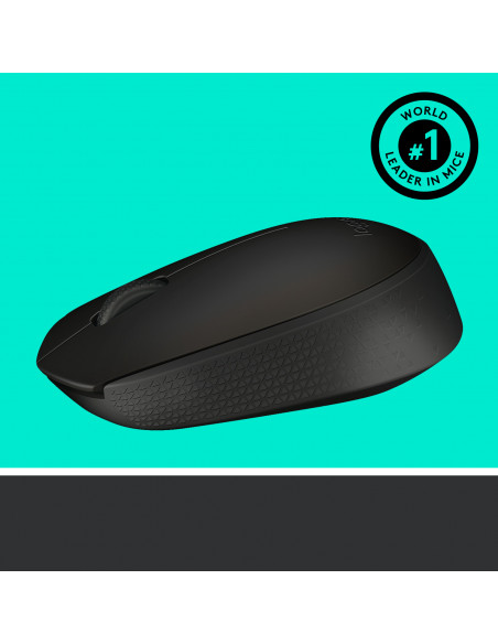 Logitech M171 Mouse Wireless, 2.4 GHz con Mini Ricevitore USB, Rilevamento Ottico, Durata ‎Batteria Fino a 12 Mesi, Mouse Ambi