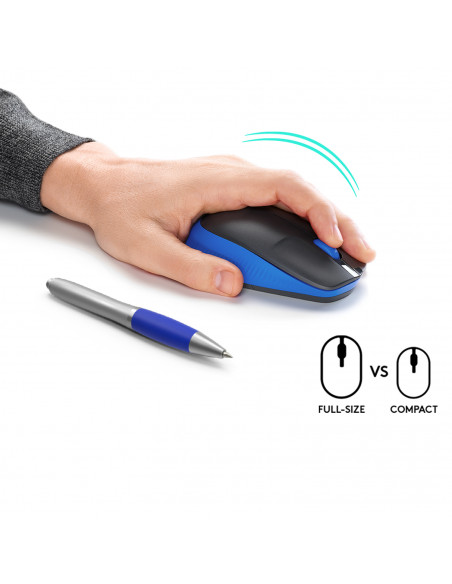 Logitech M190 mouse Ufficio Ambidestro RF Wireless Ottico 1000 DPI