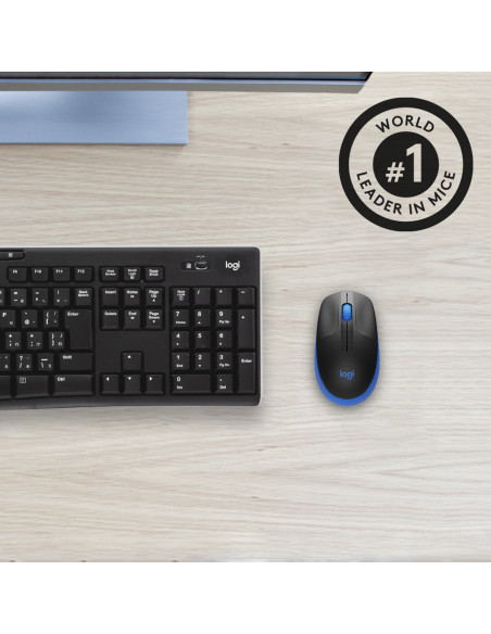 Logitech M190 mouse Ufficio Ambidestro RF Wireless Ottico 1000 DPI