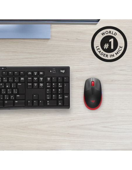 Logitech M190 mouse Ufficio Ambidestro RF Wireless Ottico 1000 DPI