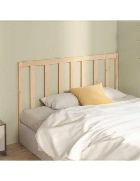 Testiera per Letto 166x4x100 cm in Legno Massello di Pino