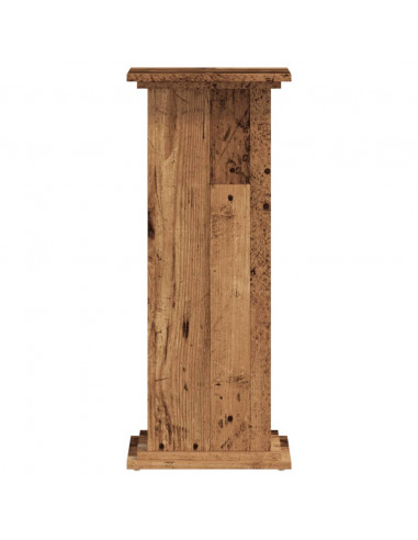 Supporto per Piante Legno Vecchio 33x33x80 cm Legno Multistrato