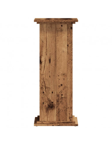Supporto per Piante Legno Vecchio 33x33x80 cm Legno Multistrato