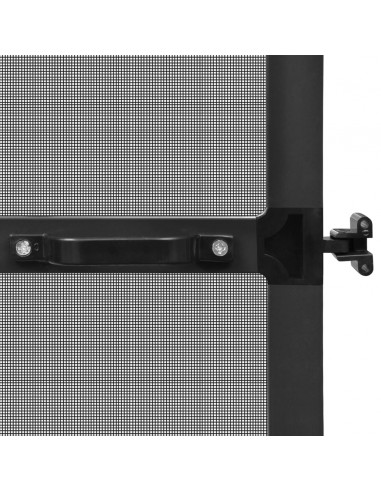 Zanzariera con Cardini per Porte Antracite 120x240 cm