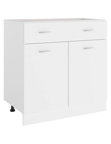 Mobile Inferiore Cassetto Bianco 80x46x81,5cm Legno Multistrato