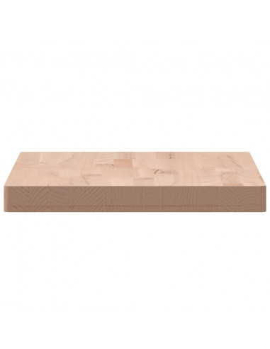 Piano Bagno 60x40x4 cm in Legno Massello di Faggio