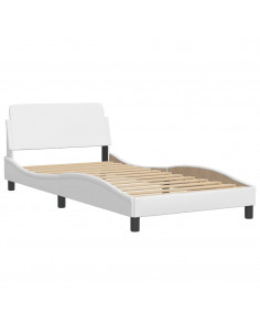 Giroletto con Luci LED Bianco 100x200 cm in Similpelle 2