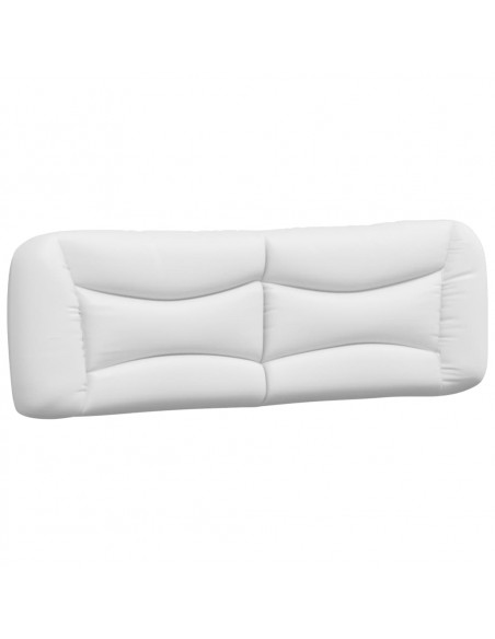 Giroletto con Luci LED Bianco 160x200 cm in Similpelle