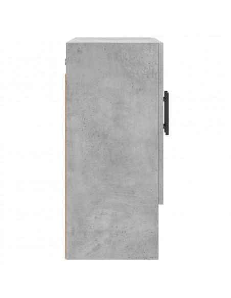 Armadietto a Muro Grigio Cemento 60x31x70 cm Legno Multistrato
