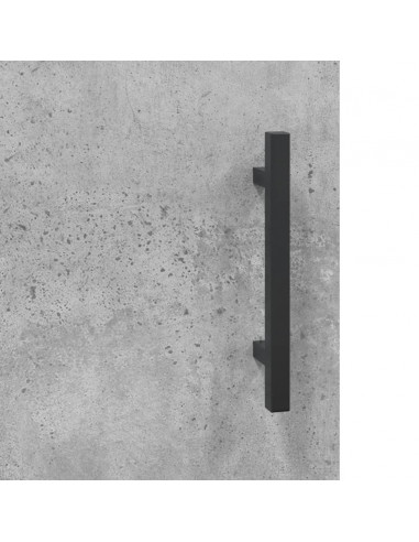 Armadietto a Muro Grigio Cemento 60x31x70 cm Legno Multistrato