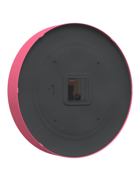 Orologio da Parete Rosa Ø25,5 cm Polistirene e Vetro
